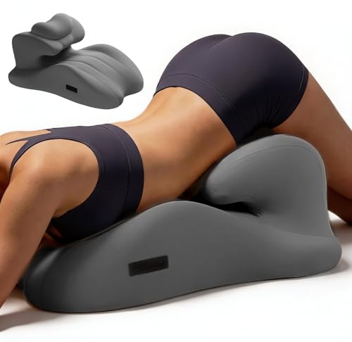 Cloud Artisan Couples Positioning Wedge Pillow 27-Degree Memory Foam Support for Hips and Waist Multi-Angle Cushion for Posture Back Pain Relief and Enhanced Intimacy (All Gray)