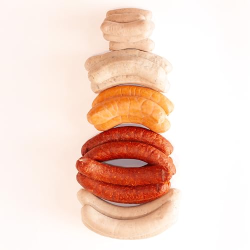 MEISTER'S Grillpaket Bratwurst, Käsewurst, Rauchwurst Debrecziner, BBQ Bratwurst ohne Darm, Weihnachtsmarkt-Grillwurst, Rostbratwurst im Lebensmittel Paket zum Grillen & Braten