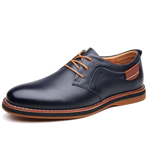 Men's Casual Dress Oxfords Shoes Business Formal Leather Derby Sneakers