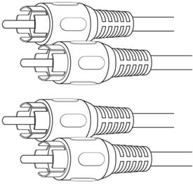Vanco AG215 15ft Gold Plated Dual RCA Male to Male Patch Cable