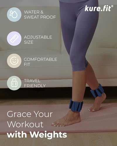 Image of Pilates Weight | Wrist & Ankle Weights for Women | Weighted Bangles | 1LB / 2LB Each (Set of 2)