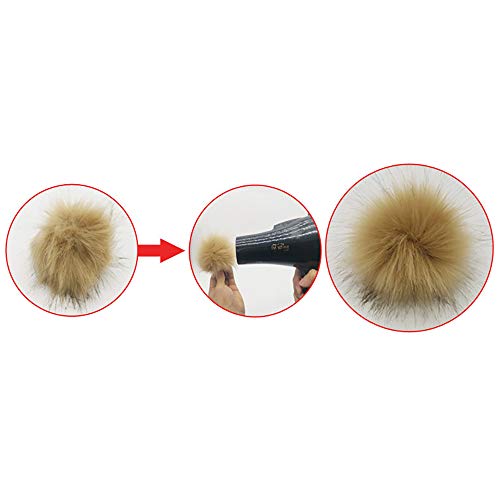 DEDC 24 Pezzi Pompon in Pelliccia Sintetica per