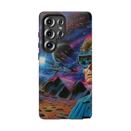 Coque Samsung S25 Ultra Space Battle bleu et rigide