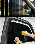 1% VLT Car Window Tint Solar Film 3 Metre Roll - Professional Self-Adhesive Auto & Home Glass | Limo Black Privacy + High UV Block | Includes Installation Tool Kit
