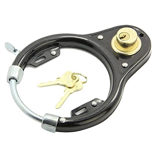 Leadigol Steel Bicycle Lock with Key and Chain