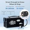Cargador de Batería ECO-WORTHY 48V 100A para Batería de Litio LiFePO4 48V | Carga Rápida con Generador 120/240V para la mayoría de Baterías de Litio 48V, Ajustable 2-100A 6