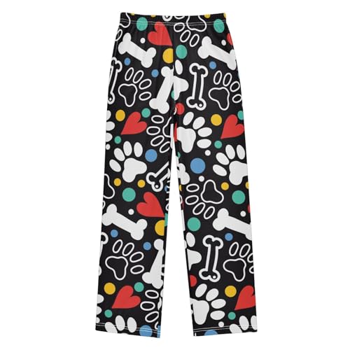 ZZXXB Retro Skull Geometry Boys Long Pants Soft Trousers