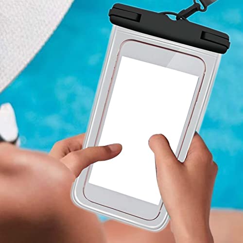 Bolsa impermeável móvel, Capa de telefone à prova d'água com cordão de pescoço, Bolsa de telefone à