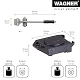 WAGNER Transportroller Transporthilfen Set 5 Teile 800 kg Tragkraft I Möbelheber I Lifter + 4 Roller I zum leichten Anheben und Verschieben von Möbel bei Transport & Umzug I Rollwagen kippsicher