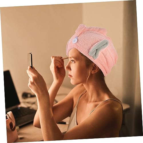 Balacoo 2Pcs Orelhas De Coelho Chapéu De Cabelo Seco Bandanas Para Mulheres Envoltórios De Cabeça Pa