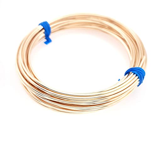 16 Gauge, 14/20 Yellow Gold Filled Wire Half Hard Round 14K Gold Filled Made In Usa - 5Ft By Craft Wire #TOP3