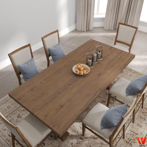 Image of WISDOM Brown Wood Grain Peel and Stick Wallpaper, Thick Waterproof Vinyl Wood Contact Paper, Removable Self-Adhesive Cabinet Wallpaper for Kitchen, Bathroom & Furniture, 24 x 200 in, Toasted Wood