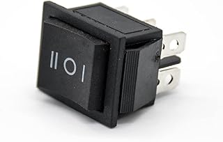 GXMRHWY 30PCS Power Switch Rocker KCD4-203 Panel Mount 3 Position 6 Pin Solder Cable Straight