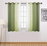 Hochwertige Materialen: Unsere Gardinenschals bestehen aus 100 Prozent hochwertige Polyester. Das atmungsaktive Voile-Material ist transparent und einfarbige Leinenoptik