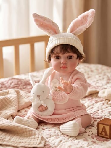 Muñeca Reborn de Vinilo Realista 50 cm miniatura 7
