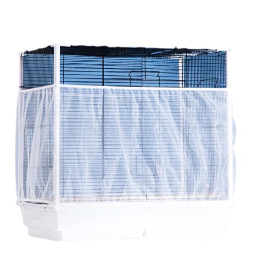 Gabbia per uccelli universale extra large da 1 pezzo, copertura in rete, rete di ventilazione morbida, adatta per pappagalli Ara Circonferenza regolabile 150-200 cm