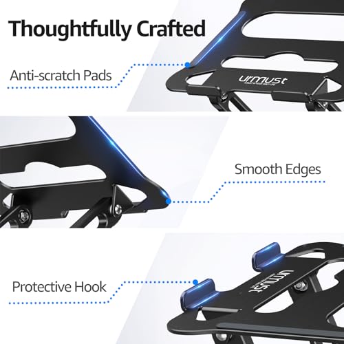 Soporte Ajustable para Laptop Urmust Negro miniatura 4