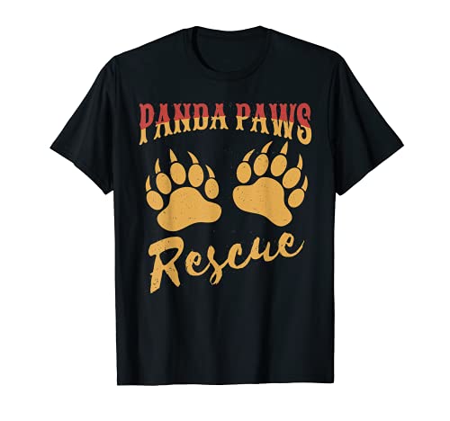 Divertente Panda Paws Salvataggio Maglietta