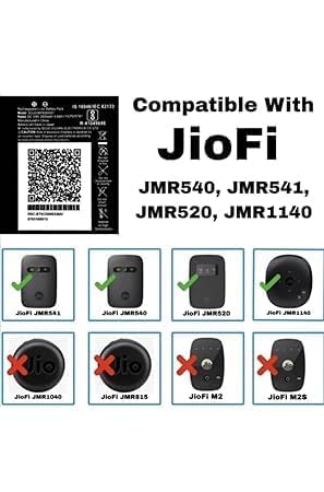 Image of MFB260001 Battery for Reliance Jio 4G Router JioFi 3 (JMR540, JMR541) JioFI 4 (JMR1140) Battery with 6 Month Warranty**** (V237)