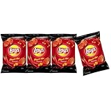 Lays Flamin Hot Potato Chips, 2.25 oz, Set of 4 Bags