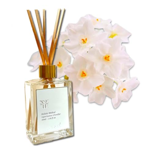 本物の花の香り【 越前 水仙 】リード ディフューザー 50ml フレグランス <フラワー レソット.> 香水 枕 国産 消臭 寝具 空間 ベッド 睡眠 おやすみ ルーム 誕生 中元 歳暮 母 女性 デー leso.