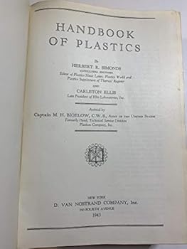 Hardcover Handbook of plastics, Book