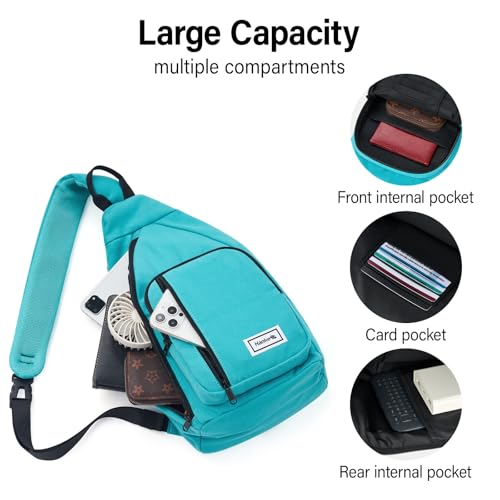 Hanke Crossbody Bags for Women Travel & Sling Bag for Men, Fits 11" Tablet, Canvas Cross body Purse, Chest Bag4