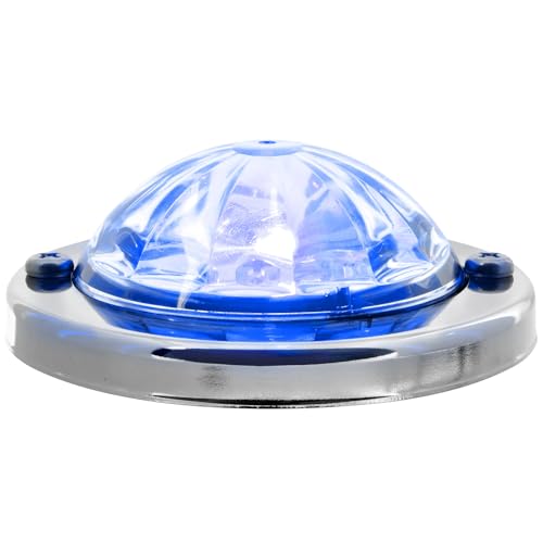 Mini Lampe Pastèque Grand General Éclairage Bleu 1 LED 5W Transparente Inox