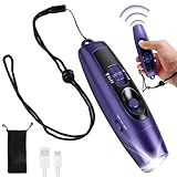 GAOUTO Fischietto elettronico, fischietto elettronico a 3 toni e 2 modalità di luce LED, fischietto sportivo, fischietto portatile, fischietto di segnalazione per allenatori, arbitri, sport