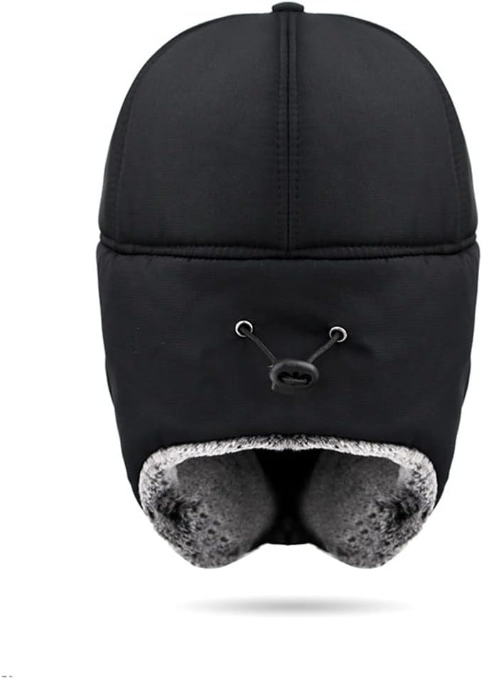 Winter Warm Hat Warm and Windproof 3-in-1 Aviator Hat Ice Cap Men's and Women's Earmuffs Ski Cap with Lining