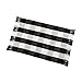 Buffalo Check Rug Washable Checkered Cotton Mat Woven Black and White Plaid Striped Area Rug Tassel for Exterior Outdoor Kitchen Living Room Bathroom Decor,23.6"x35.4"