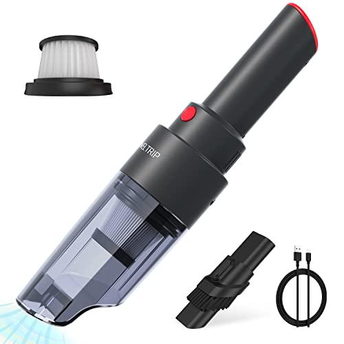 Car Vacuum, YANTU Car Vacuum Cleaner High Power Mini Car Vacuum Portable Cordless Small Vacuum for Quick Car Cleaning