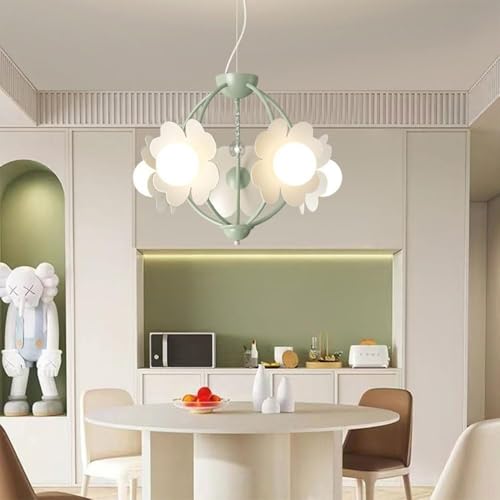 Lustre LED simple à fleurs 3000-6000K avec variateur d'intensité - 3