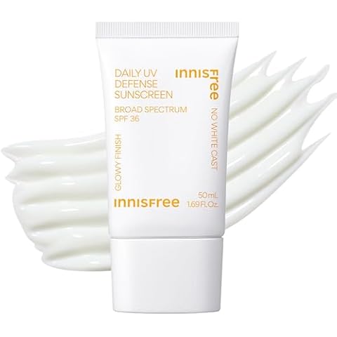 innisfree Daily UV Defense Sunscreen Broad Spectrum SPF 36, Invisible Korean Sunscreen for Face with No White Cast (Packaging May Vary) Cover