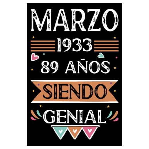 CUADERNO, Marzo 1933, 89 Años Siendo Genial: 89 años. Libro de visitas, cuaderno, 110 páginas de felicitaciones, idea de regalo, regalo Para la esposa, novia, mujer, La madre