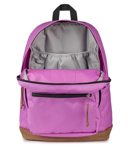Image of JanSport Right Pack Backpack - Durable Daypack with Padded 15 Laptop Sleeve, Spacious Main Compartment & Integrated Water Bottle Pocket - Digital Fuchsia