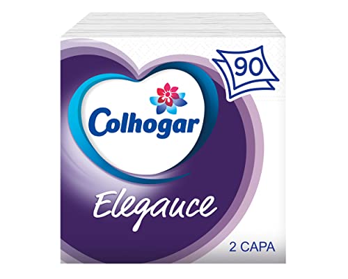 Colhogar Elegance x 90 - Servilletas de dos capas - Color Blanco Cover