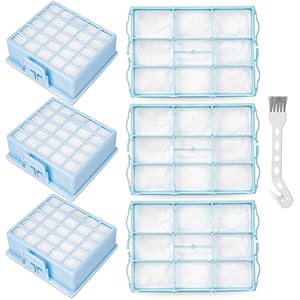 3 HEPA Filter+3 Motorschutzfilter für Siemens VS06G VS06B VS06C VSZ3 (Z3.0) Serie, Kompatibel mit Siemens Synchropower VSZ31423 VSZ31455 VSZ31456 VSZ31466, für Bosch BSG6 BSGL3 BSGL4 Serie