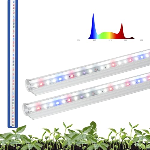 Image of Fluortronix Metal 20W Leafy Greens Full Spectrum High Efficiency Led Grow Tubes For Indoor Plants Gardening Hydroponics Greenhouse Farming(Pack Of 2)