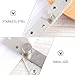 FUNOMOCYA 2pcs 360 Degree Rotation Heavy Duty Stainless Steel Hidden Door Pivot Joints Small Size Vertical Rod for Shed Windows and Industrial Doors