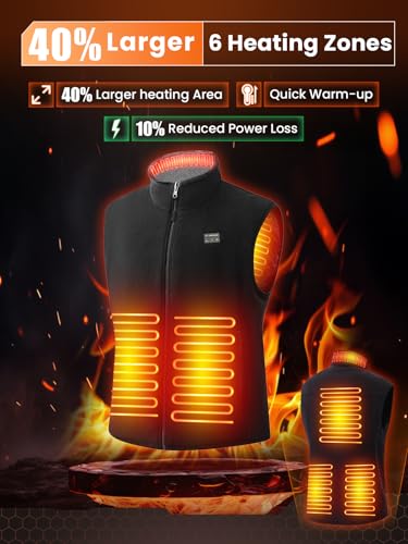 JS LifeStyle Heated Vest Jackets for Men with 16000mAh Power Bank Included, Rechargeable Mens Heated Vest2