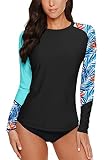 Ropa de surf de manga larga. Protección solar UPF 50+ que te protege de los rayos UV. El tejido elástico mejora la retención de forma y la comodidad para un movimiento y ajuste perfectos.