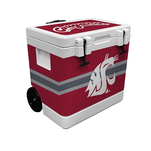 INDIGO FALLS College 37-Quart Rotomolded Wheeled Cooler (Washington State Cougars)