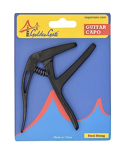 Golden Gate GC-50BK Acoustic Guitar Capo - Black