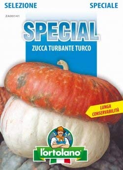 Sementi di ortaggi ibride e selezioni speciali ad uso amatoriale in buste termosaldate (80 varietà) (ZUCCA TURBANTE TURCO)
