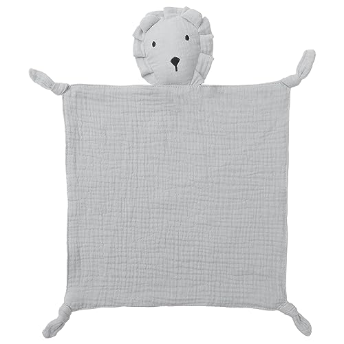 Image of Premium Soft Muslin Cotton Newborn Baby Loveys Security Blanket Muslin Soft & Breathable,Lion Lovies for Baby New Born Boy Girl Unisex Baby Unique Neutral Presents for Babies Newborn Toddler