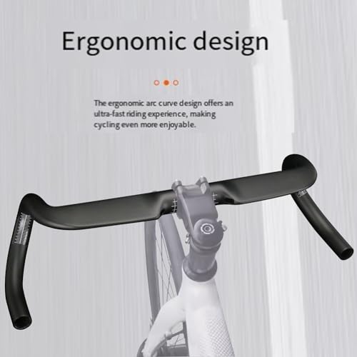 Guidon vélo carbone UD élimine vibrations avec son câble interne 31.8mm
