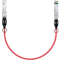 Vista 16 de H!Fiber SFP+ Cable 10G SFP+ DAC, 0.8 ft (0.82 pies), cable Twinax de cobre de conexión directa pasiva para Cisco SFP-H10GB-CU0.25M, Ubiquiti UniFi
