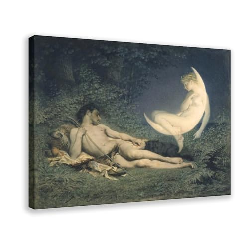 Mythologie grecque affiches sur toile Endymion et Selene cadre