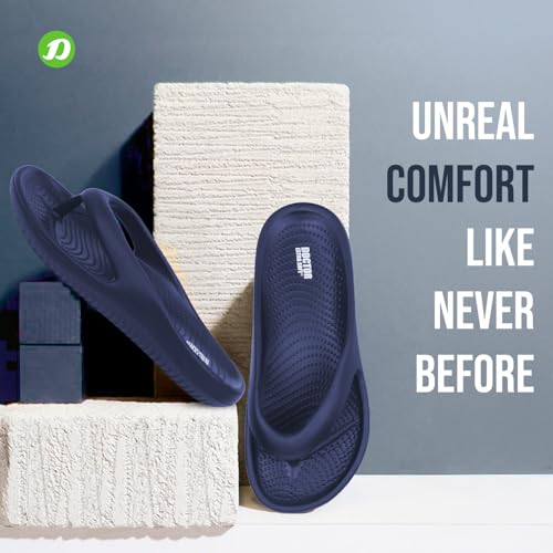 Image of DOCTOR EXTRA SOFT Men's Classic Casual Thong Slippers With Cushion Footbed For Adult|Comfortable & Lightweight|Stylish & Anti-Skid|Waterproof & Everyday Indoor Outdoor Flip Flops Gents & Boys D-506